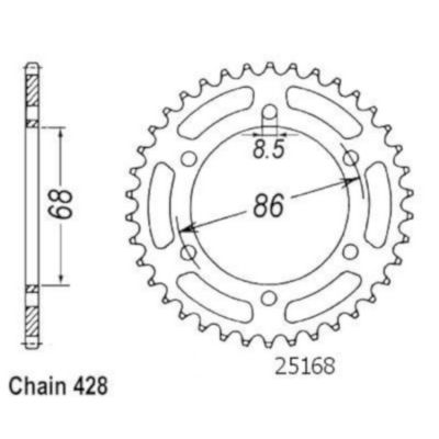 Rozeta pro Kawasaki 25168CZ46